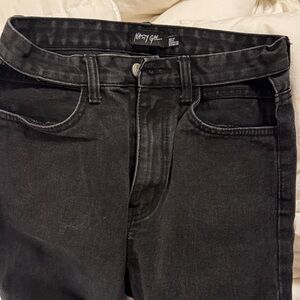 Nasty Gal Charcoal 🔥 Skinny Cutout Jeans